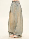 Retro Baggy Low Waisted Wide Leg Jeans