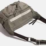Vintage Denim Drawstring Shoulder Bag