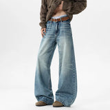 Elevated Retro Straight Fit Denim Jeans