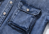 Durable Hip Hop Distressed Denim Jacket