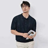Men's Luxury Knitted Casual Business Polo T-Shirt