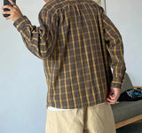 High Quality Korean Style Plaid Shirt
