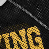 Y2K Patchwork Mesh O-Neck Collar Graphic Sport T-Shirt