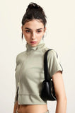 Y2k Women's Zip-up Crop Top
