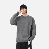 Stylish Crew Neck Knitted Jumper Sweater