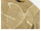 Y2K Butterfly Graphic Hip Hop Short Sleeve T-Shirt