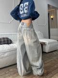 Retro Loose Wide Leg Denim Jeans