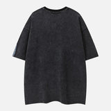 Oversized Printed Street with Patchwork T-Shirt
