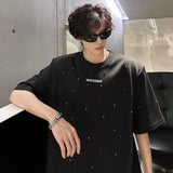 High Quality Sequin Patchwork Shoulder T-Shirt