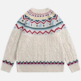 Vintage Trendy Japanese Style Knit Sweater