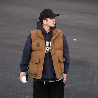 Japanese Trend Thickened Winter Cotton Vest
