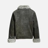 Breathable Single Breasted Faux Fur Jacket