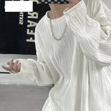 Versatile Hip Hop Solid Color Long Sleeve T-Shirt