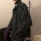 Aesthetic Plaid Men Jacket