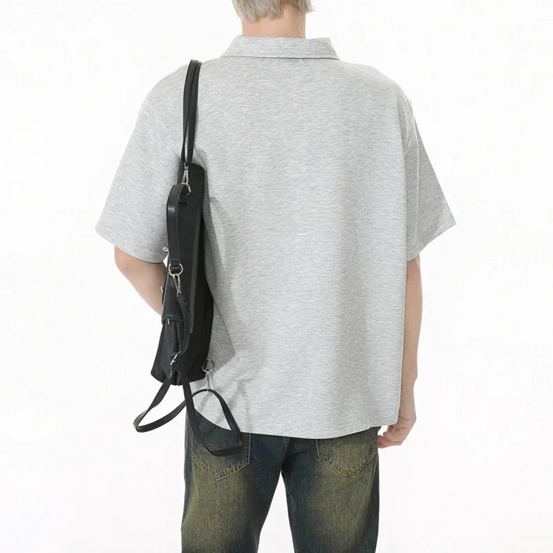Versatile Minimalist Half Zip T-Shirt