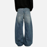 Y2K American Style Distressed Wide Leg Jeans