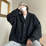 Men's Casual Autumn Korean Solid Color Cardigan