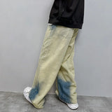 Streetwear Vintage Tie Dye Baggy Wide Leg Jeans