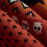 Stylish Halloween Leopard Print Knit Sweater