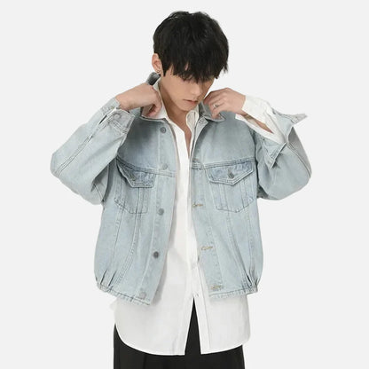 Vintage American Style Denim Workwear Jacket