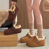 Cozy Faux Fur Loafers Flats Shoes