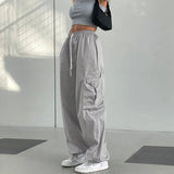 Vintage High Waist Wide Leg Cargo Pants