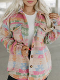 Women Vintage Aztec Print Boho Jacket