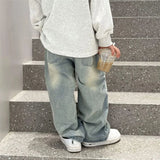 Solid Loose Fit Boys Jeans