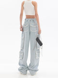 Light Blue Cargo Jeans