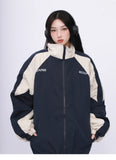Oversized Energy Streetwear Patchwork Windbreak Jacket