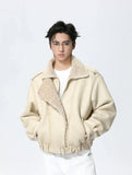 Effortless Warm Fleece Lined Leather Jacket