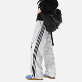 Tie Dye Patchwork Hip Hop Wide Leg Sweatpants
