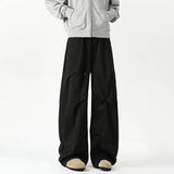 Comfortable Drape Solid Color Wide Pants
