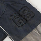 Grunge Two Layered Long Sleeve Sports T-Shirt