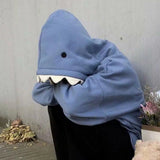 Y2K Funny Shark Patchwork Kawaii Hoodie