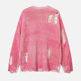 Vintage Distressed Loose Knitwear Sweater