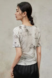 Floral Hollow Out Casual Loose T-Shirt