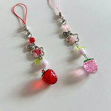 Front view of the Floral Charm Keychain