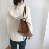 Soft Girl Knitted Hooded Sweater