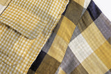 Effortless Retro Patchwork Plaid Long Sleeve Shirt
