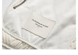 Retro Patched Zip-up Puffer Jacket