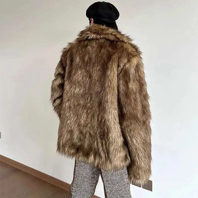 Winter Heavy Weight Cozy Imitation Fur Jacket