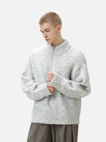 Y2K Cozy Thickened Half Zip Knitted Sweater