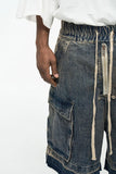 Zip-Up Loose Washed Pocket Jorts