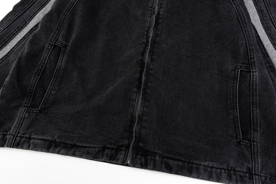 Shadow Stripes Denim Jacket