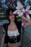 Gothic Lace Patchwork Fairycore Aesthetics T-Shirt