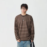 Insulated Casual Striped Long Sleeve T-Shirt