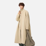 Fashionably Warm Padded Mid-Length Trench Coat