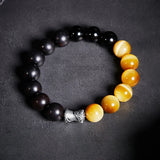 Natural Tiger Eyes Obsidian Stone Bracelet