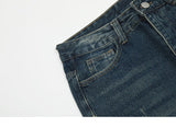 Ripped Side Stars Denim Pants